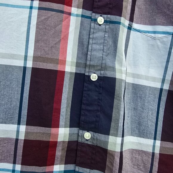 Express Men's Long Sleeve Button Down Plaid - Picture 3 of 5